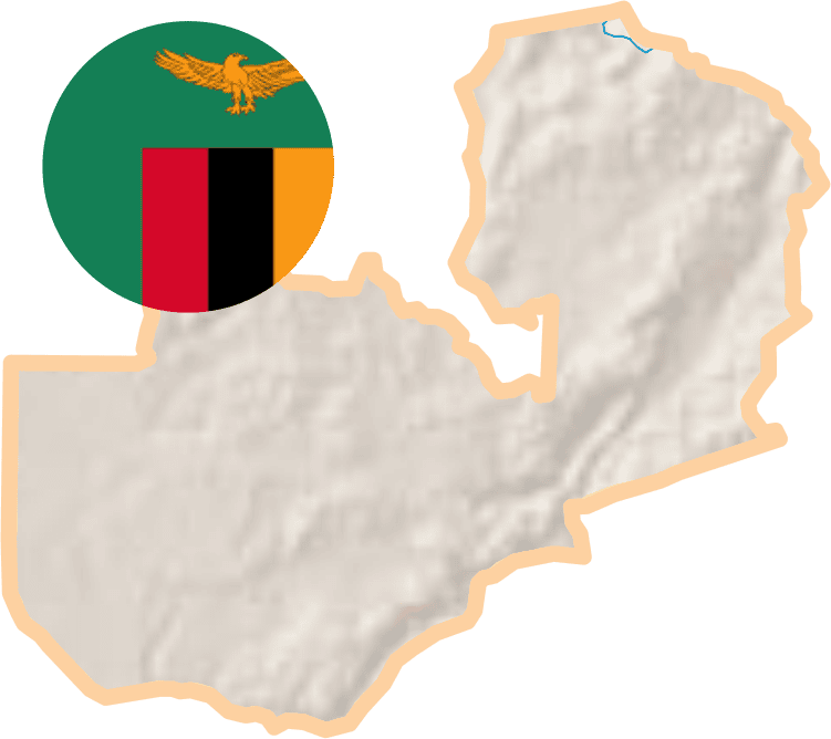 ZAMBIA MAP HuntinG Zambia Map